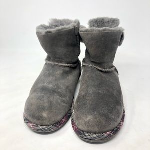 3 for $25 UGG Gray Plaid Tartan Bow Boots